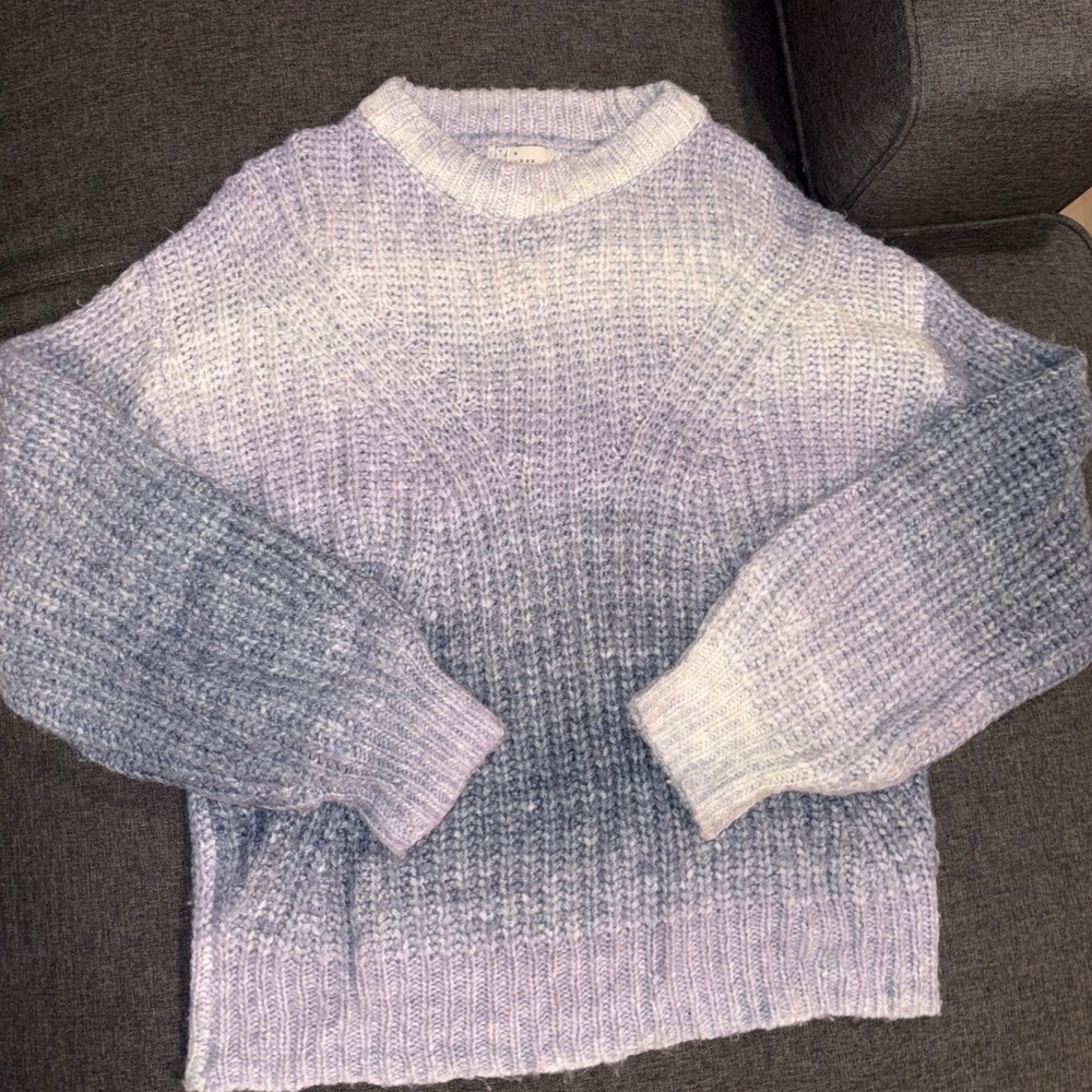 a new day Ombre Blue and Purple Sweater